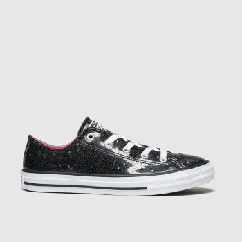 converse black all star lo galaxy glimmer trainers youth converse black all star lo galaxy glimmer trainers youth