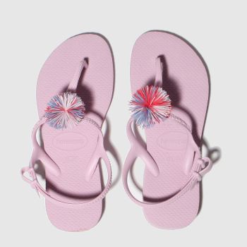havaianas pale pink freedom pompom trainers youth havaianas pale pink freedom pompom trainers youth