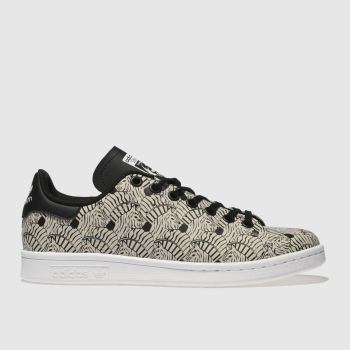 ADIDAS WHITE & BLACK STAN SMITH TRAINERS YOUTH ADIDAS WHITE & BLACK STAN SMITH TRAINERS YOUTH