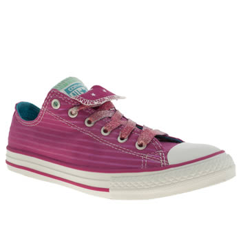 kids converse pink all star double tongue trainers kids converse pink all star double tongue trainers