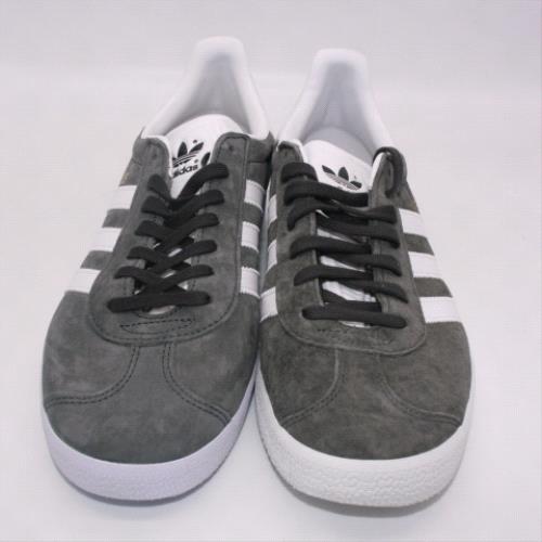 adidas dark grey gazelle trainers
