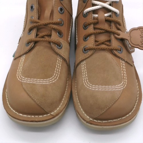 Kickers Classics Tan kick hi stitch boots Kickers Classics kick hi stitch 2