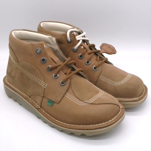 Kickers Classics Tan kick hi stitch boots Kickers Classics kick hi stitch 3