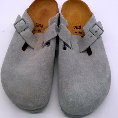 BIRKENSTOCK Light Grey boston clog sandals BIRKENSTOCK boston clog 3