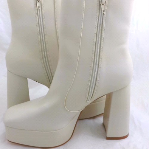 schuh Natural bloom platform block heel boots schuh bloom platform block heel 2