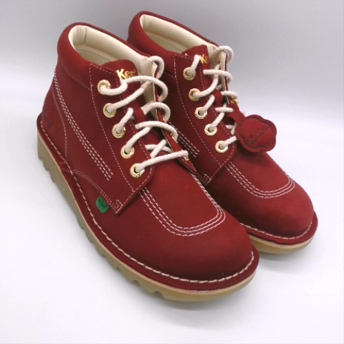 Kickers Classics Red kick hi goldie boots Kickers Classics kick hi goldie 3