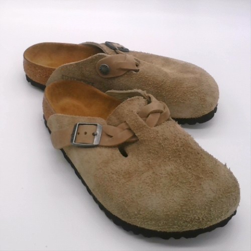 BIRKENSTOCK Taupe boston braided clog sandals BIRKENSTOCK boston braided clog 2