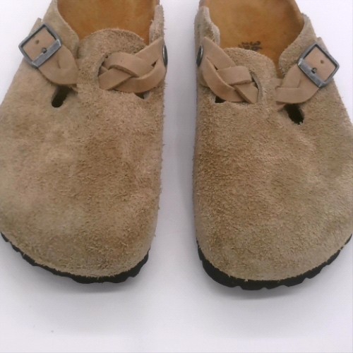 BIRKENSTOCK Taupe boston braided clog sandals BIRKENSTOCK boston braided clog 3