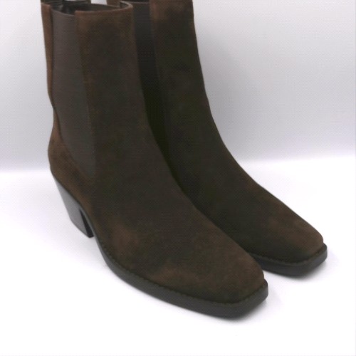 schuh Brown bess suede western boots schuh bess suede western 2