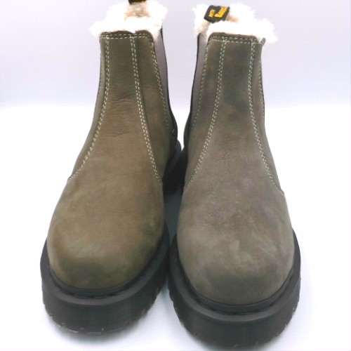 Dr Martens Dark Grey 2976 bex fur lined chelsea boots Dr Martens 2976 bex fur lined chelsea 1