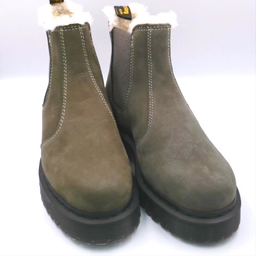 Dr Martens Dark Grey 2976 bex fur lined chelsea boots Dr Martens 2976 bex fur lined chelsea 2