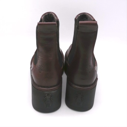 Fly London Burgundy hagu platform chelsea boots Fly London hagu platform chelsea 3