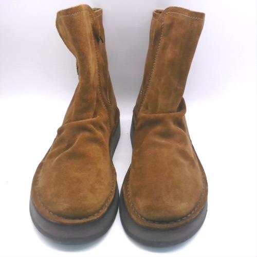Fly London Brown rogi ruched boots Fly London rogi ruched 1