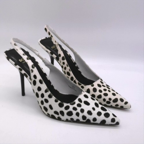 schuh Black & White sade leather slingback court high heels schuh sade leather slingback court 3
