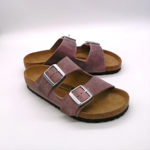 BIRKENSTOCK Lilac arizona oiled leather sandals BIRKENSTOCK arizona oiled leather 2