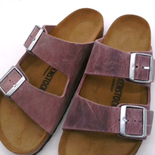 BIRKENSTOCK Lilac arizona oiled leather sandals BIRKENSTOCK arizona oiled leather 3