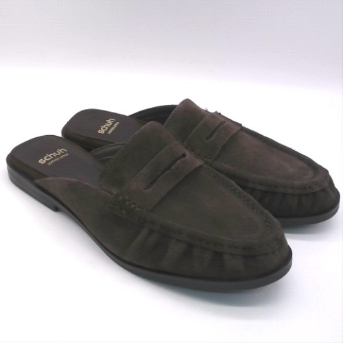 schuh leeds suede backless loafer 2