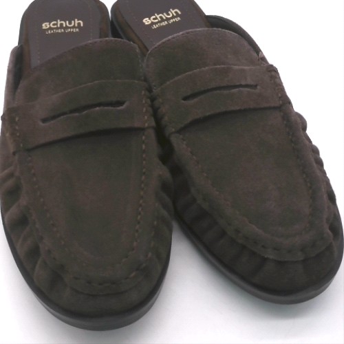 schuh leeds suede backless loafer 3