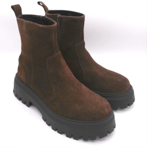 schuh Brown ander suede chunky boots schuh ander suede chunky 2