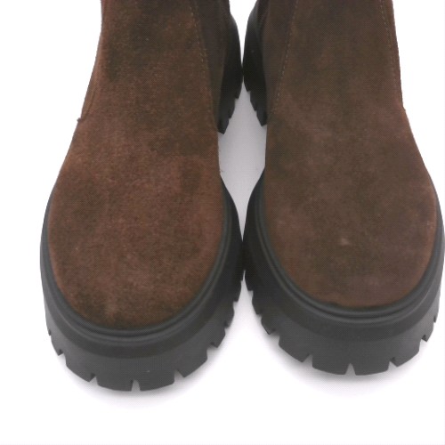 schuh Brown ander suede chunky boots schuh ander suede chunky 3