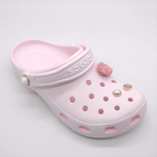 Crocs classic shimmer bow clog 3
