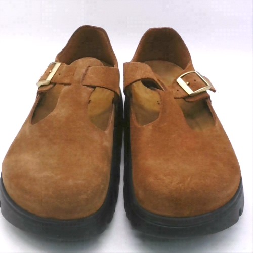 BIRKENSTOCK Tan paris chunky t-bar flats BIRKENSTOCK paris chunky t-bar 1