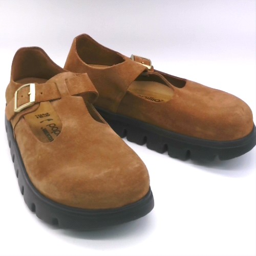 BIRKENSTOCK Tan paris chunky t-bar flats BIRKENSTOCK paris chunky t-bar 2