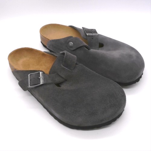 BIRKENSTOCK Grey boston clog sandals BIRKENSTOCK boston clog 2