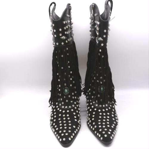 Azalea Wang Black greyson western boots Azalea Wang greyson western 1