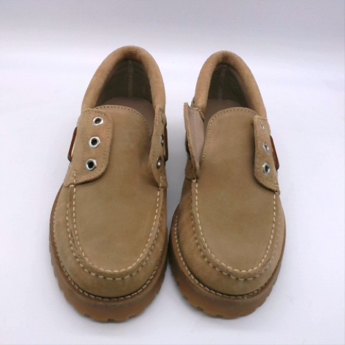 schuh Taupe lovington suede boat flats schuh lovington suede boat 1
