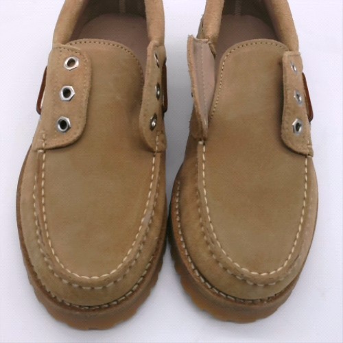 schuh Taupe lovington suede boat flats schuh lovington suede boat 2