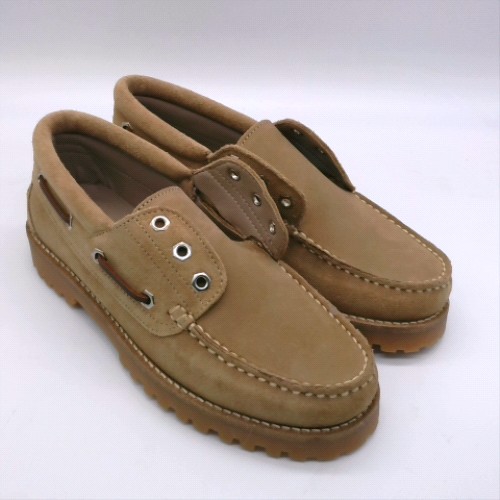 schuh Taupe lovington suede boat flats schuh lovington suede boat 3