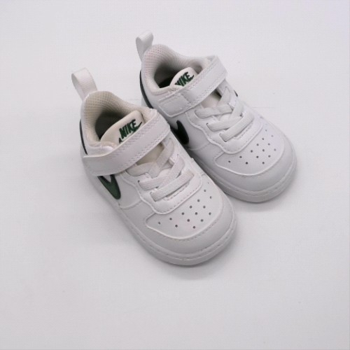 Nike White & Green court borough low recraft toddler Nike court borough low recraft 2