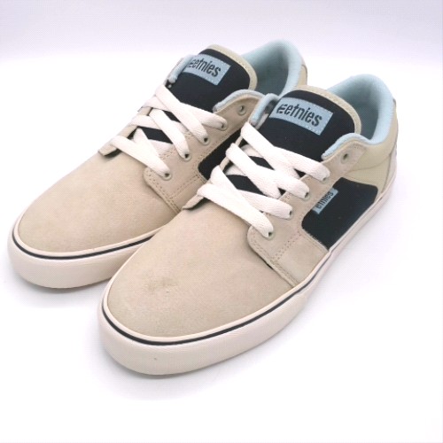 Etnies Beige Multi barge ls trainers Etnies barge ls 2