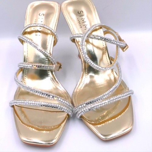 SIMMI Gold laveen glitter high heels SIMMI laveen glitter 1