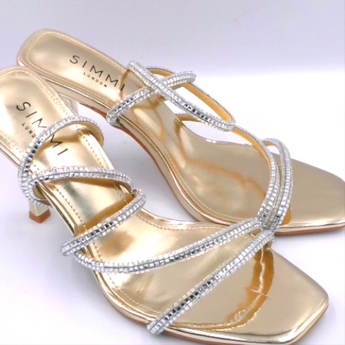 SIMMI Gold laveen glitter high heels SIMMI laveen glitter 3