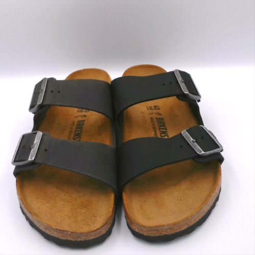 BIRKENSTOCK Black arizona oiled leather sandals BIRKENSTOCK arizona oiled leather 1