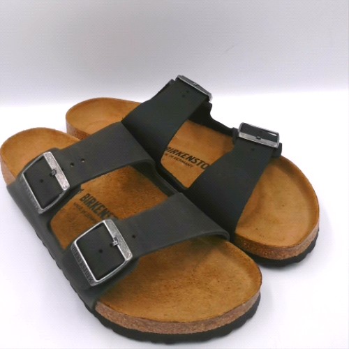 BIRKENSTOCK Black arizona oiled leather sandals BIRKENSTOCK arizona oiled leather 2