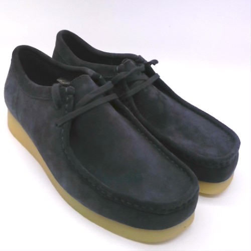 Clarks Navy wallabee evo shoes Clarks wallabee evo 2