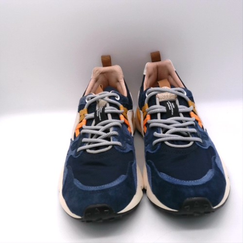 FLOWER MOUNTAIN Navy Multi yamano 3 trainers FLOWER MOUNTAIN yamano 3 1