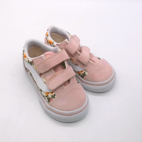 Vans Pink Multi old skool v girls toddler Vans old skool v 2