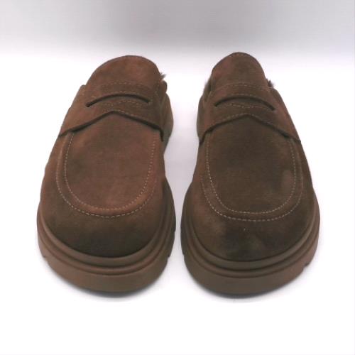 schuh Brown tamsin loafer mule flats schuh tamsin loafer mule 1