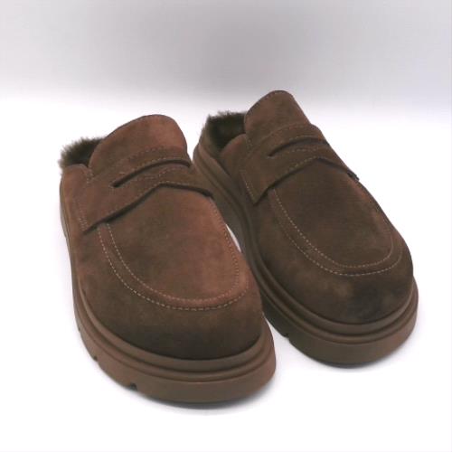 schuh Brown tamsin loafer mule flats schuh tamsin loafer mule 2