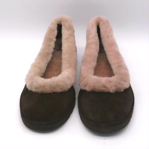 UGG Dark Brown zora ballet flats UGG zora ballet 1