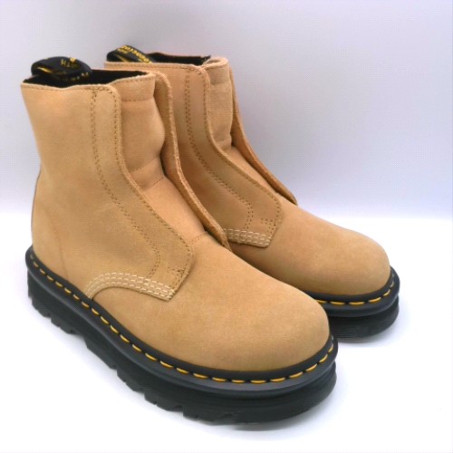 Dr Martens Tan zebzag laceless boots Dr Martens zebzag laceless 2