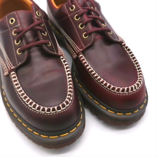 Dr Martens Burgundy lowell moc toe shoes Dr Martens lowell moc toe 3