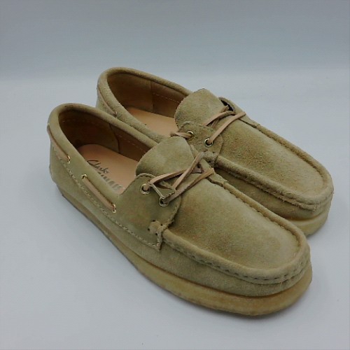 Clarks Originals Beige godney boat flats Clarks Originals godney boat 2