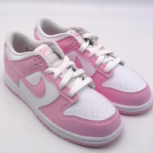Nike White & Pink dunk low girls junior Nike dunk low 2