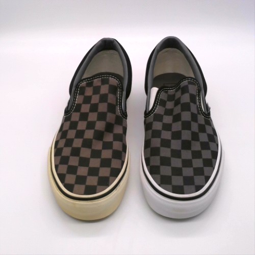 Vans Black & Grey classic slip-on checkerboard trainers Vans classic slip-on checkerboard 1