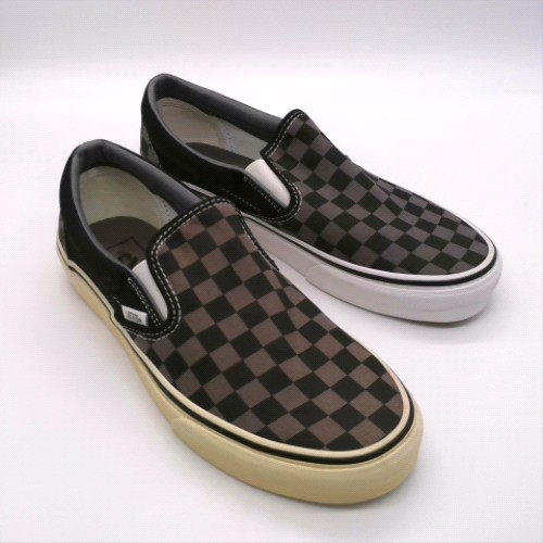 Vans Black & Grey classic slip-on checkerboard trainers Vans classic slip-on checkerboard 2